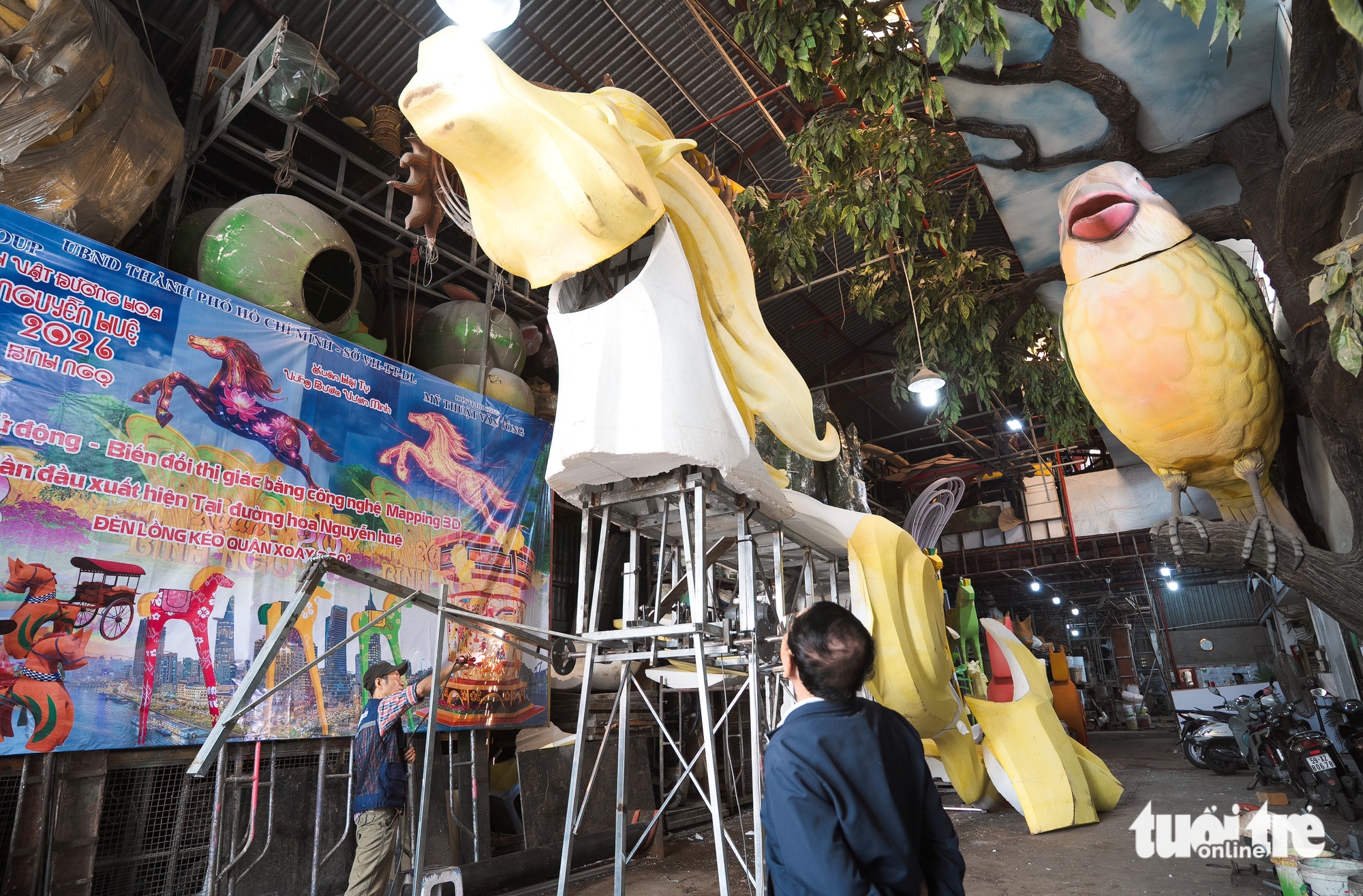 Giant horse sculptures take shape for Ho Chi Minh City’s Nguyen Hue Flower Street 2026- Ảnh 4.