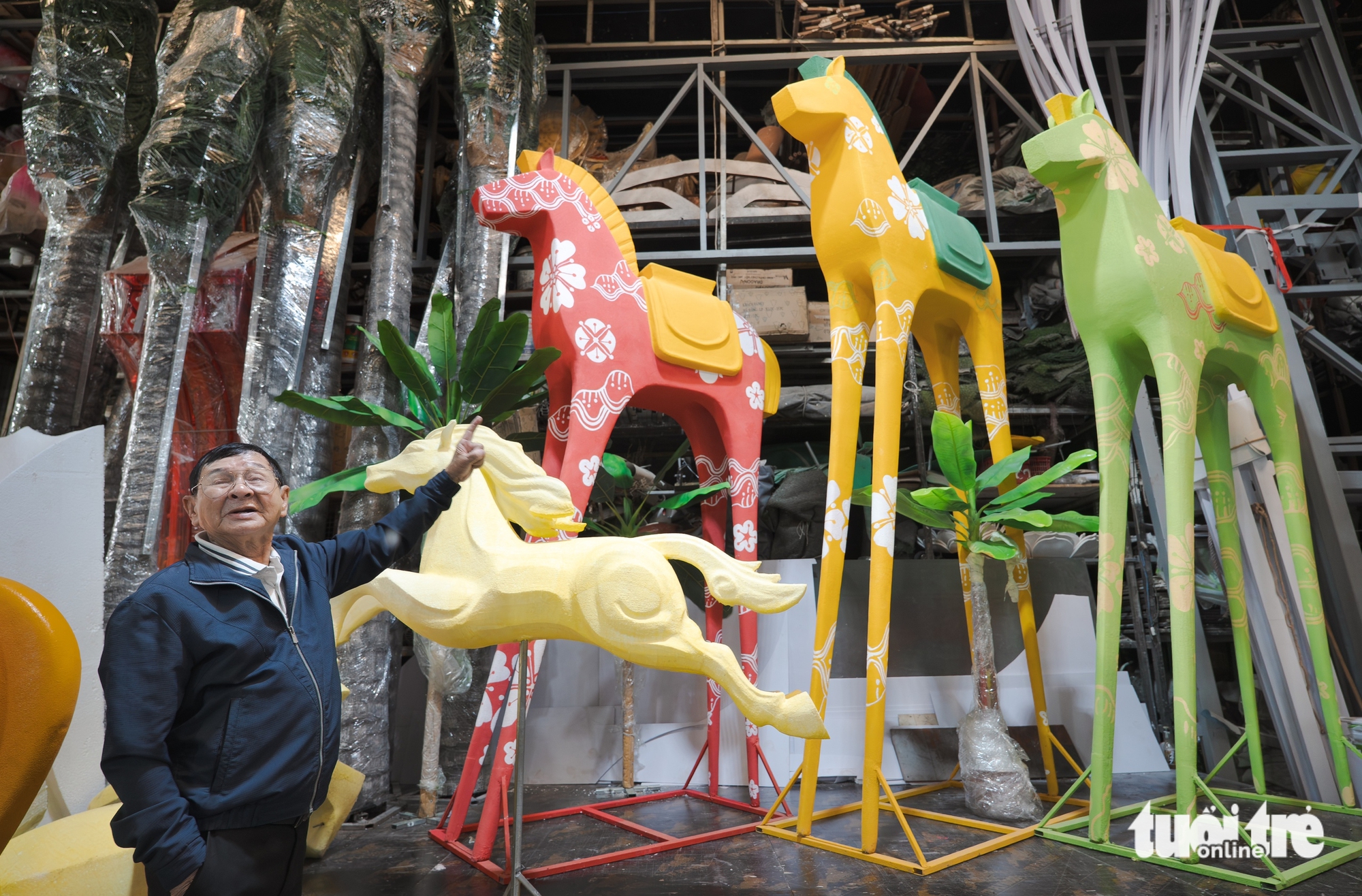 Giant horse sculptures take shape for Ho Chi Minh City’s Nguyen Hue Flower Street 2026- Ảnh 6.