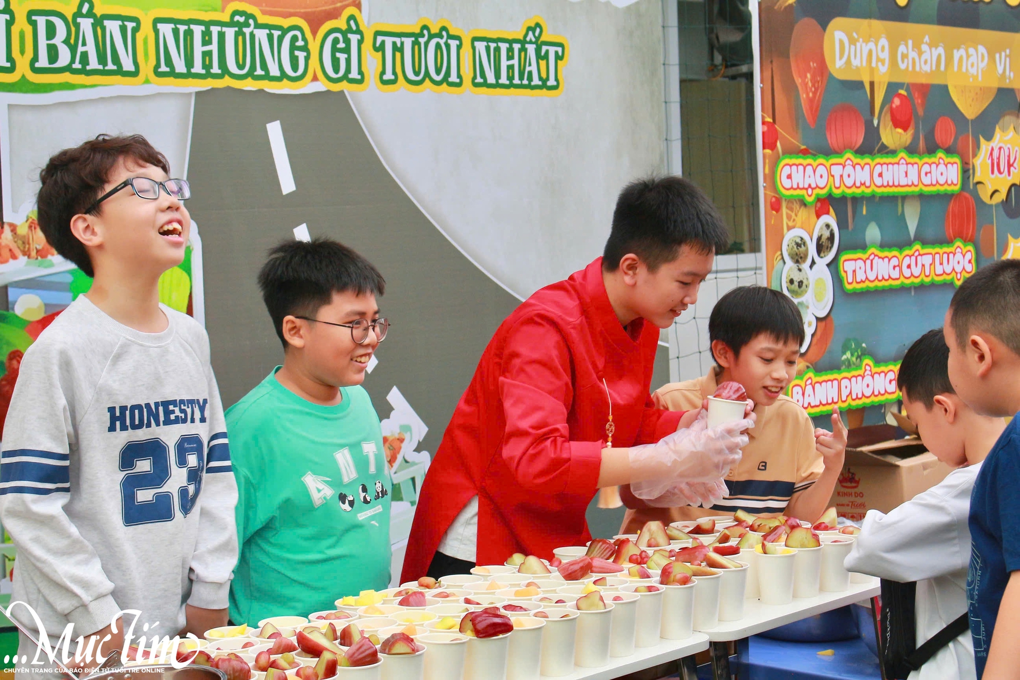 Rộn ràng hội xuân tại Trường TH và THCS Hồng Ngọc - Ảnh 1.