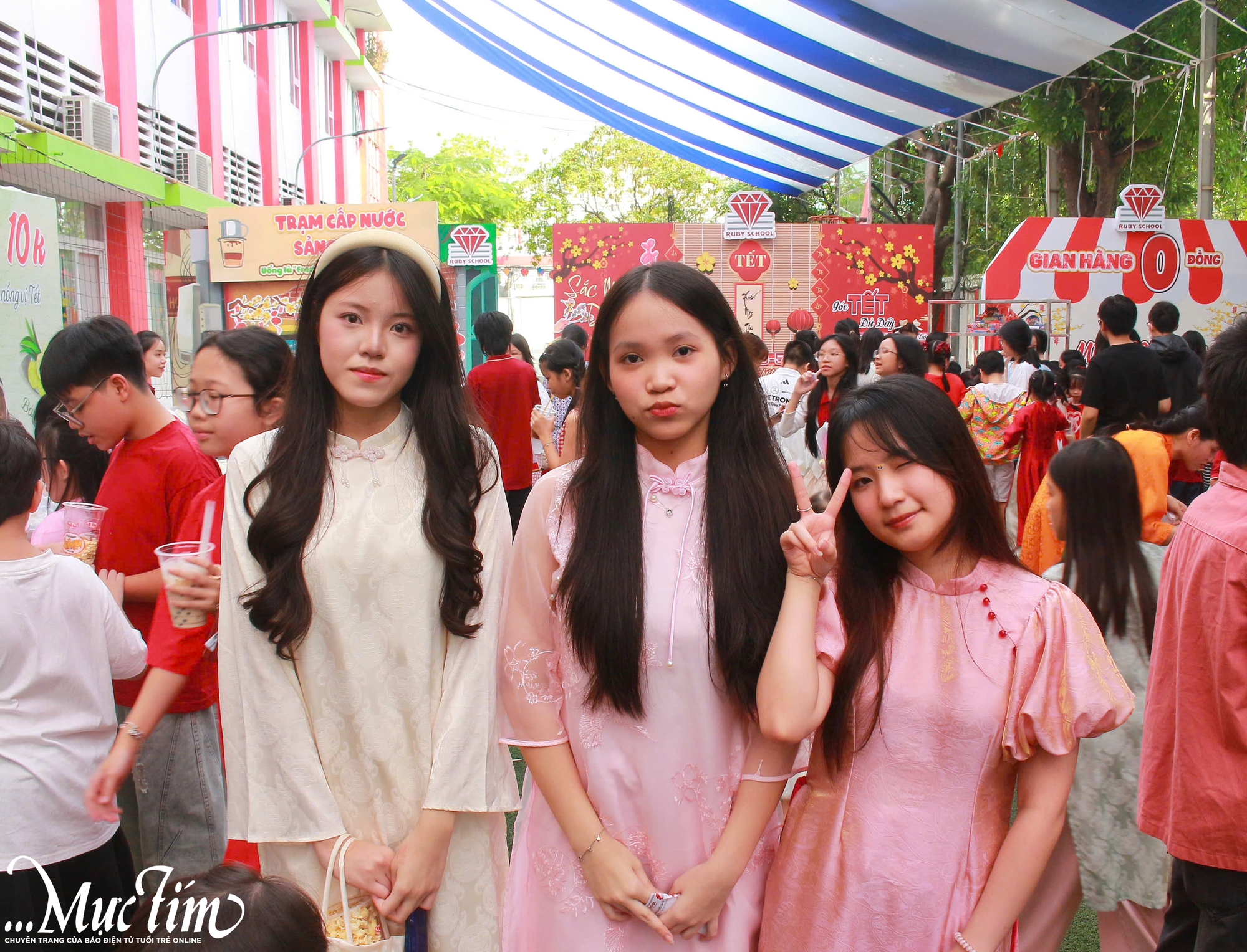 Rộn ràng hội xuân tại Trường TH và THCS Hồng Ngọc - Ảnh 13.