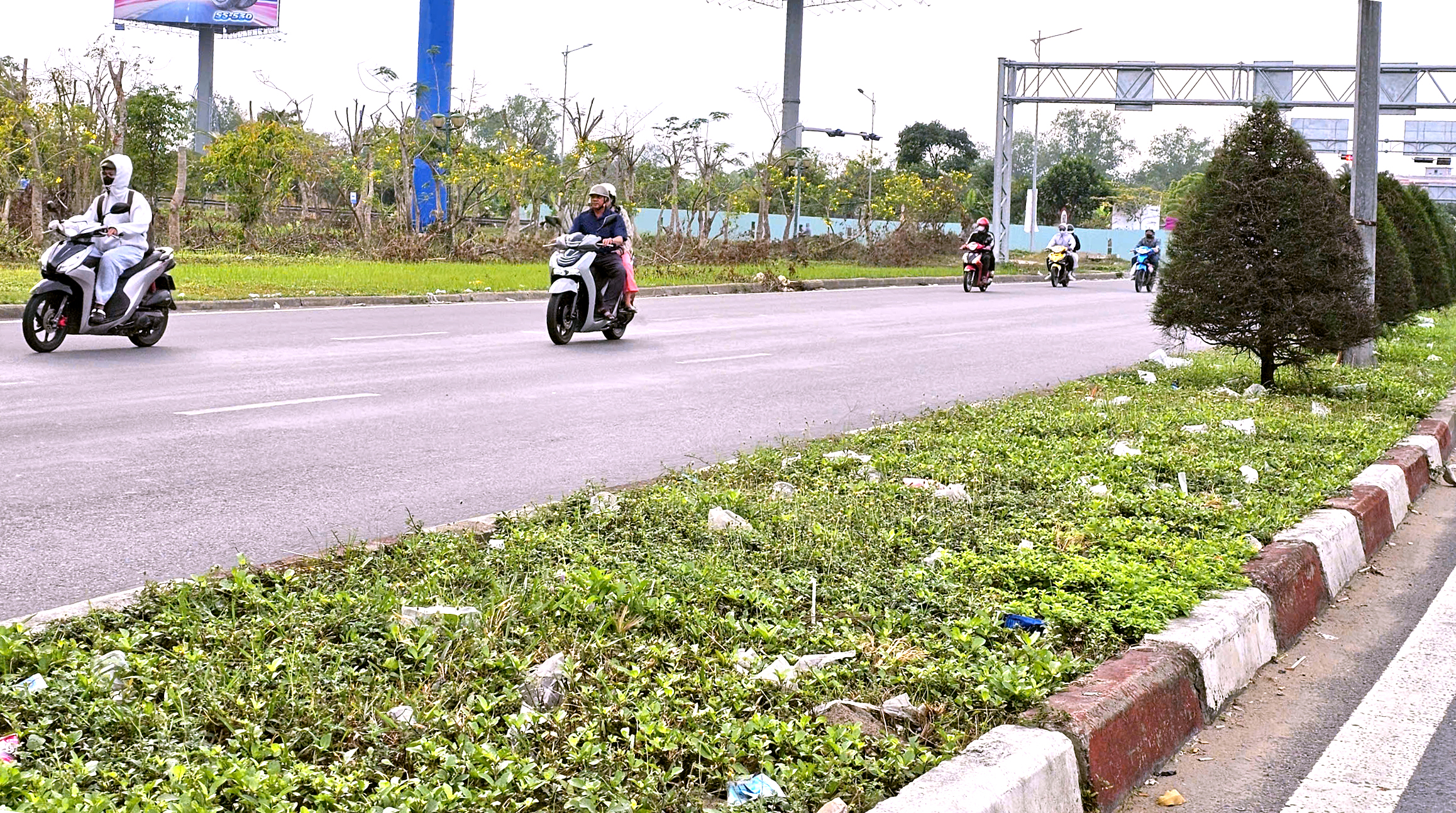 Cửa ngõ Cần Thơ đầy cỏ dại, rác thải: Thành phố lên kế hoạch 'đại chỉnh trang' - Ảnh 1.