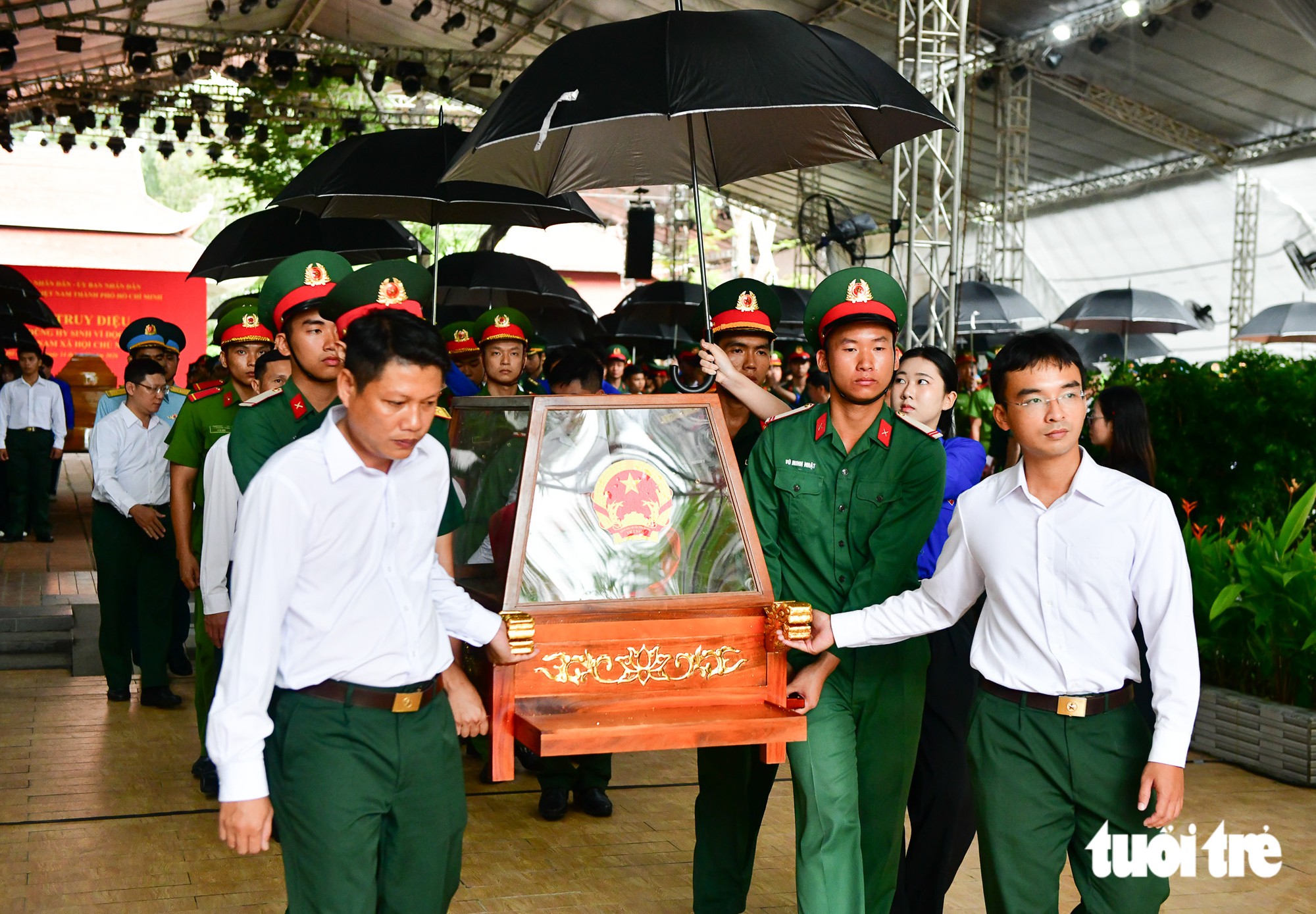 Sơ duyệt Lễ truy điệu, an táng hài cốt liệt sĩ tại công viên Lê Thị Riêng - Ảnh 9.