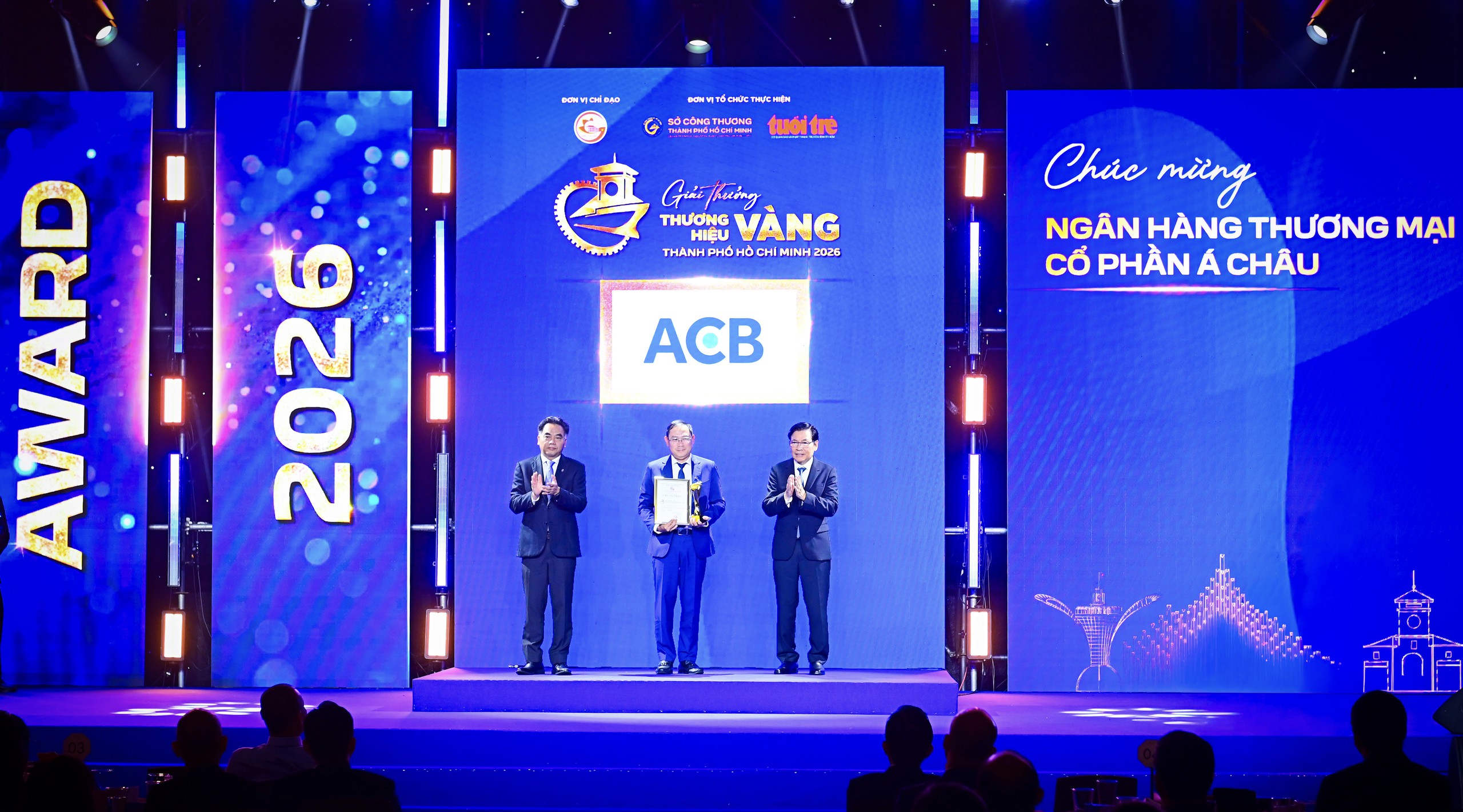 ACB nhận hai danh hiệu tại Giải thưởng Thương hiệu Vàng TP.HCM 2026 - Ảnh 2.