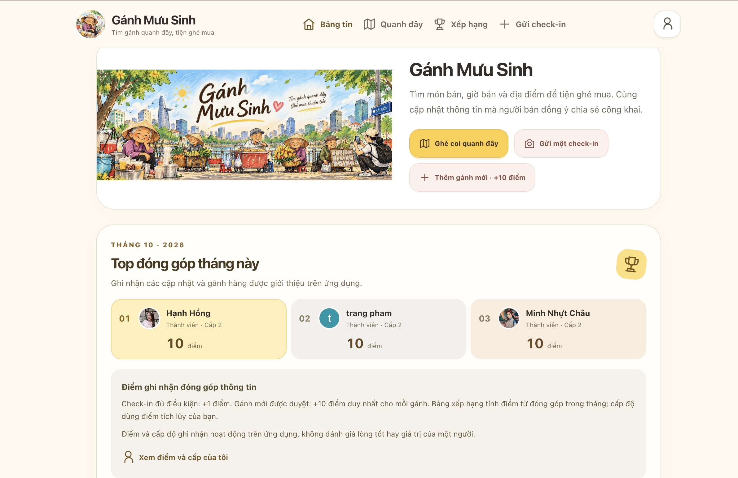 Sau 'Gánh Mưu Sinh' trên Google Maps, có thêm ứng dụng kết nối người mua với gánh hàng rong - Ảnh 2.