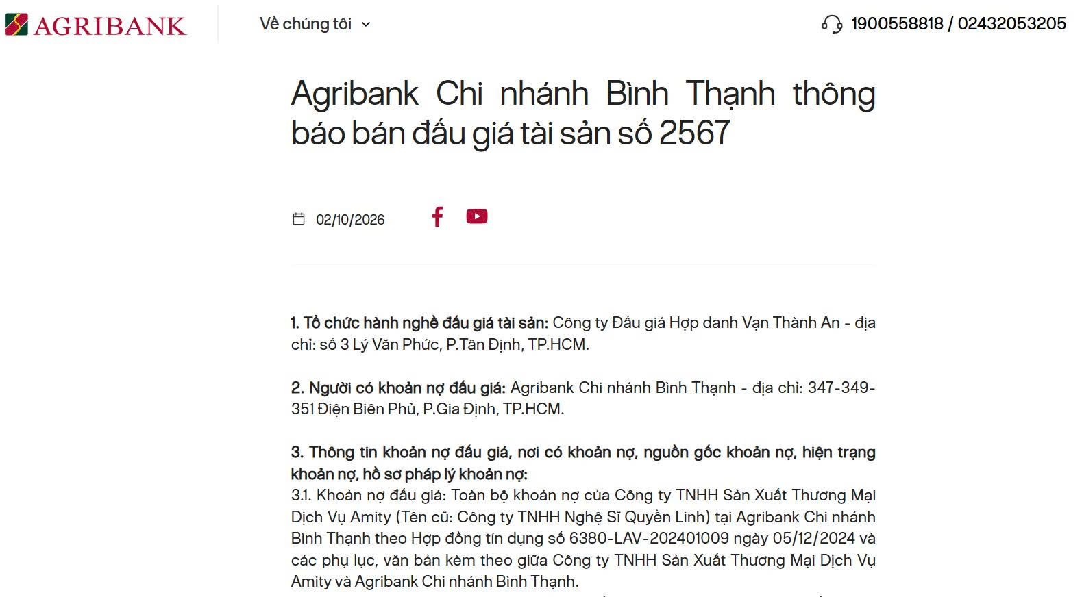 Agribank rao bán khoản nợ 126 tỉ đồng của doanh nghiệp từng mang tên nghệ sĩ Quyền Linh - Ảnh 1.