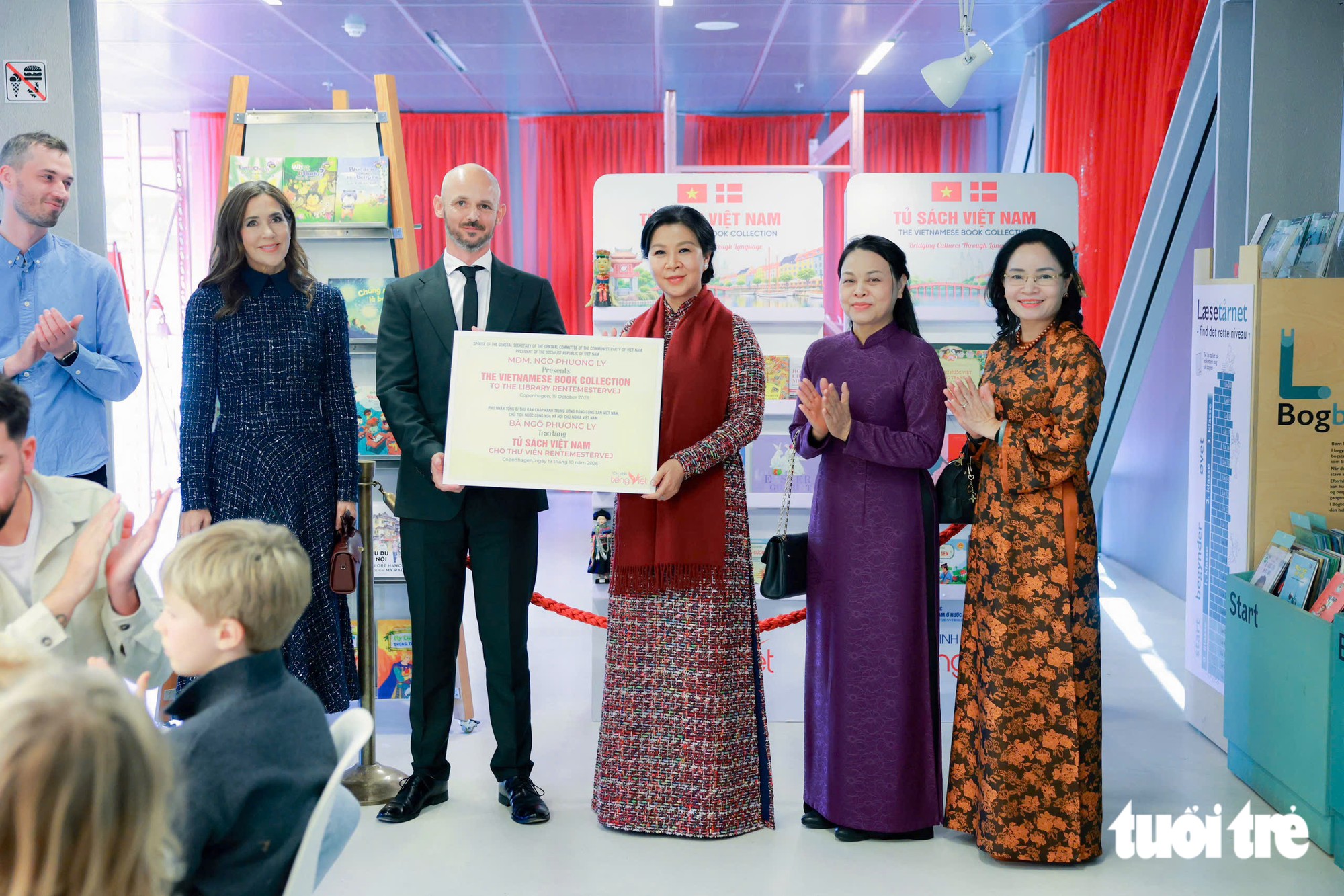 Nhà vua Đan Mạch cảm ơn 'món quà hào phóng' của Phu nhân Ngô Phương Ly - Ảnh 1.