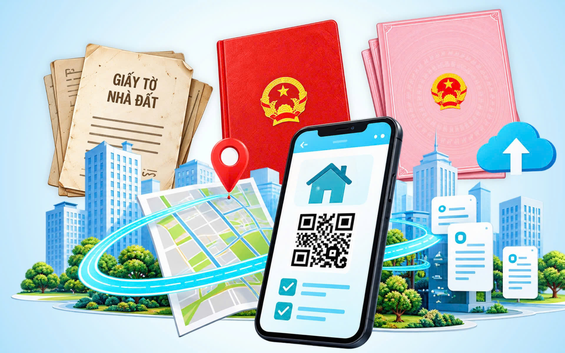 Từ sổ trắng, sổ đỏ, sổ hồng đến sổ điện tử - Ảnh 1.