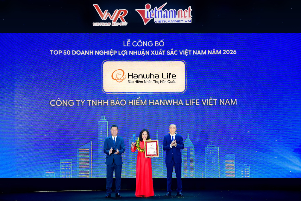 Hanwha Life vào Top 50 Doanh nghiệp lợi nhuận xuất sắc Việt Nam 2026 - Ảnh 1.