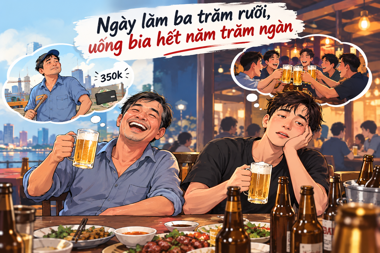 Những người 'ngày làm ba trăm rưỡi, uống bia hết năm trăm ngàn' - Ảnh 2.