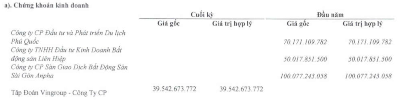 Doanh nghiệp bất động sản, nông sản rót hàng trăm tỉ vào cổ phiếu, trái phiếu họ Vingroup  - Ảnh 3.