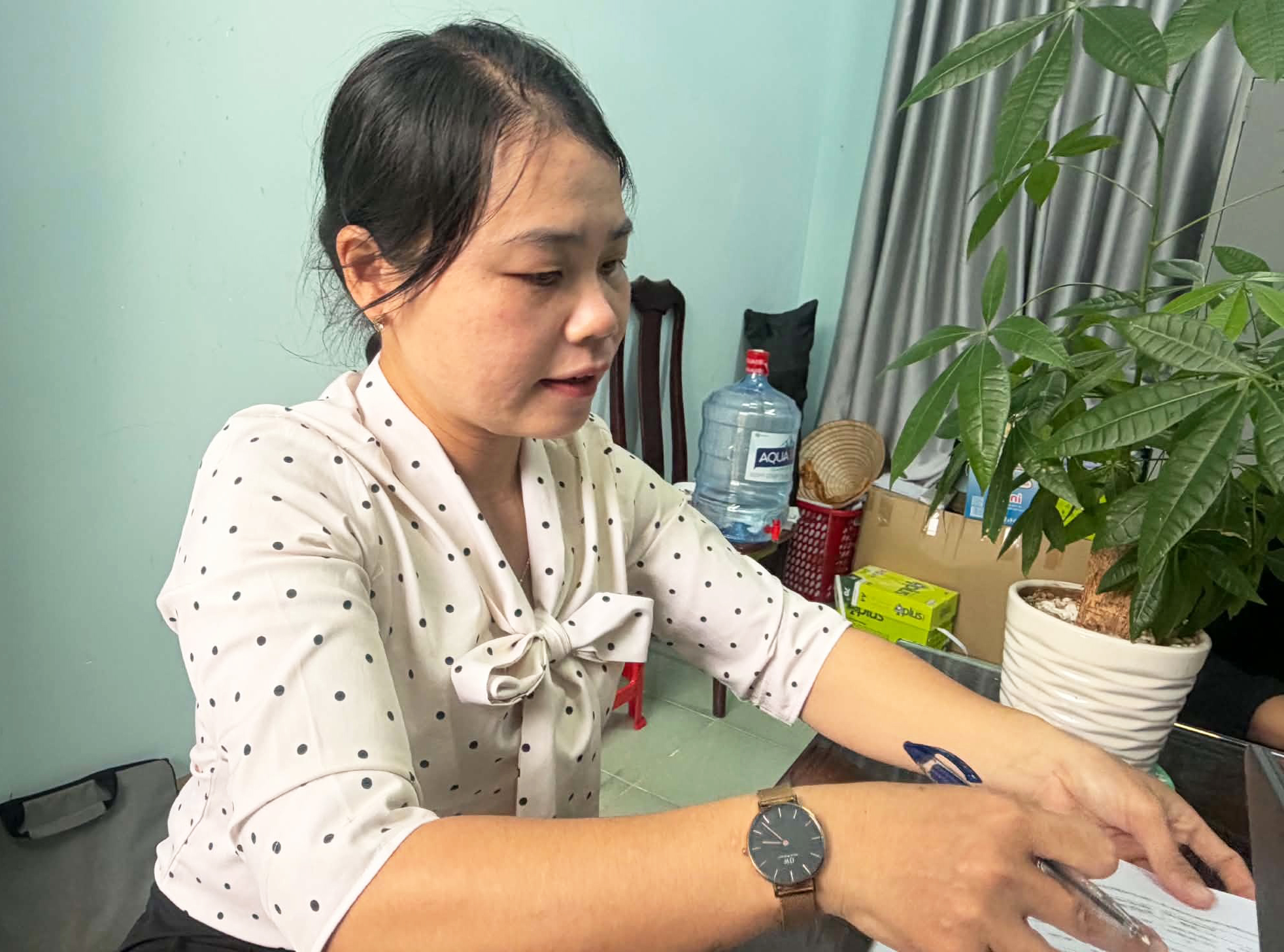 Chị Phí Thị Trang - Ảnh: D.HChị Phí Thị Trang - Ảnh: D.H