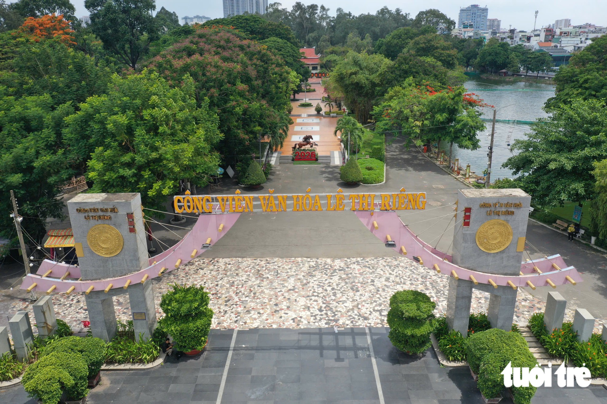 Cải tạo, chỉnh trang công viên Lê Thị Riêng thành công viên tưởng niệm: Lan tỏa tình yêu đất nước - Ảnh 1.