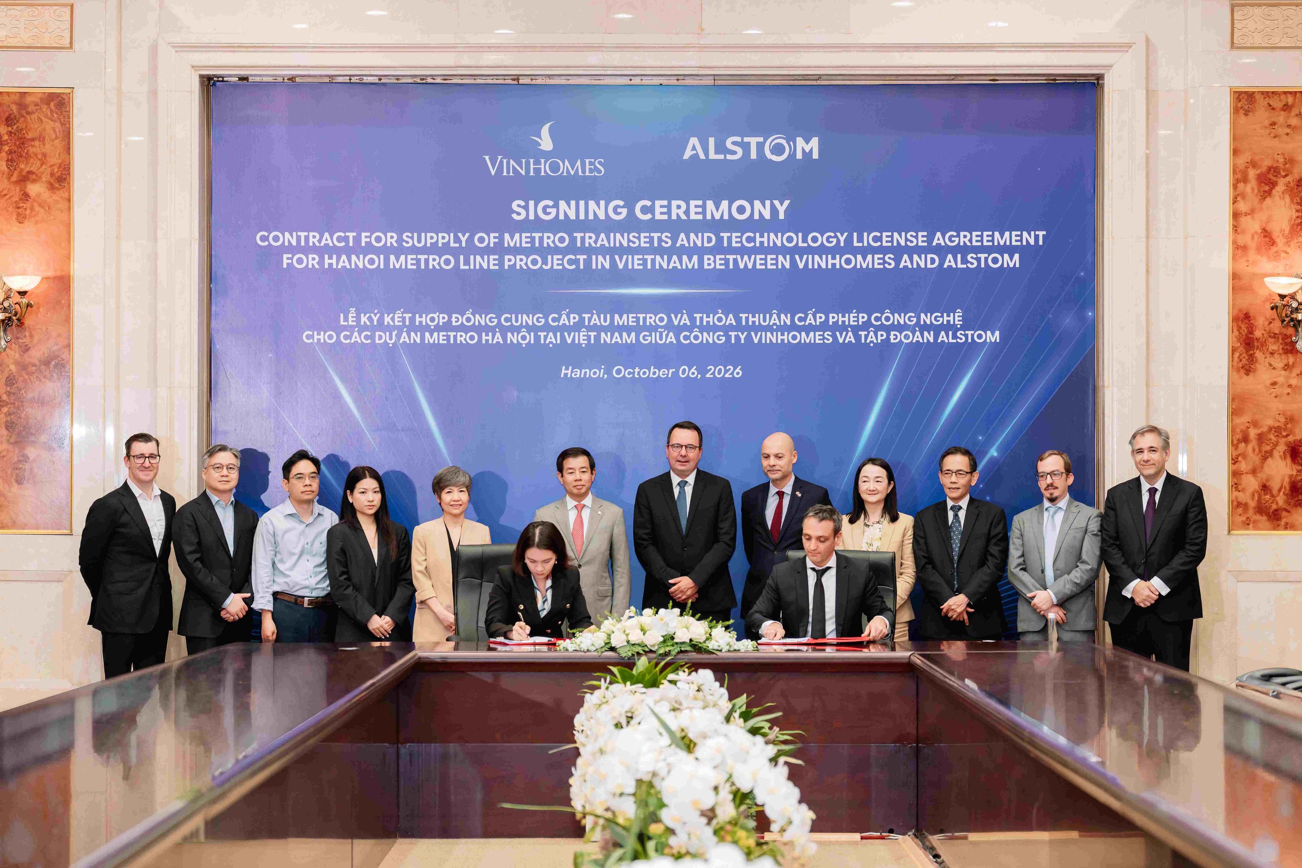 Vingroup hợp tác Alstom cung cấp 200 đoàn tàu metro Hà Nội, chuyển giao công nghệ sản xuất tại Việt Nam - Ảnh 1.