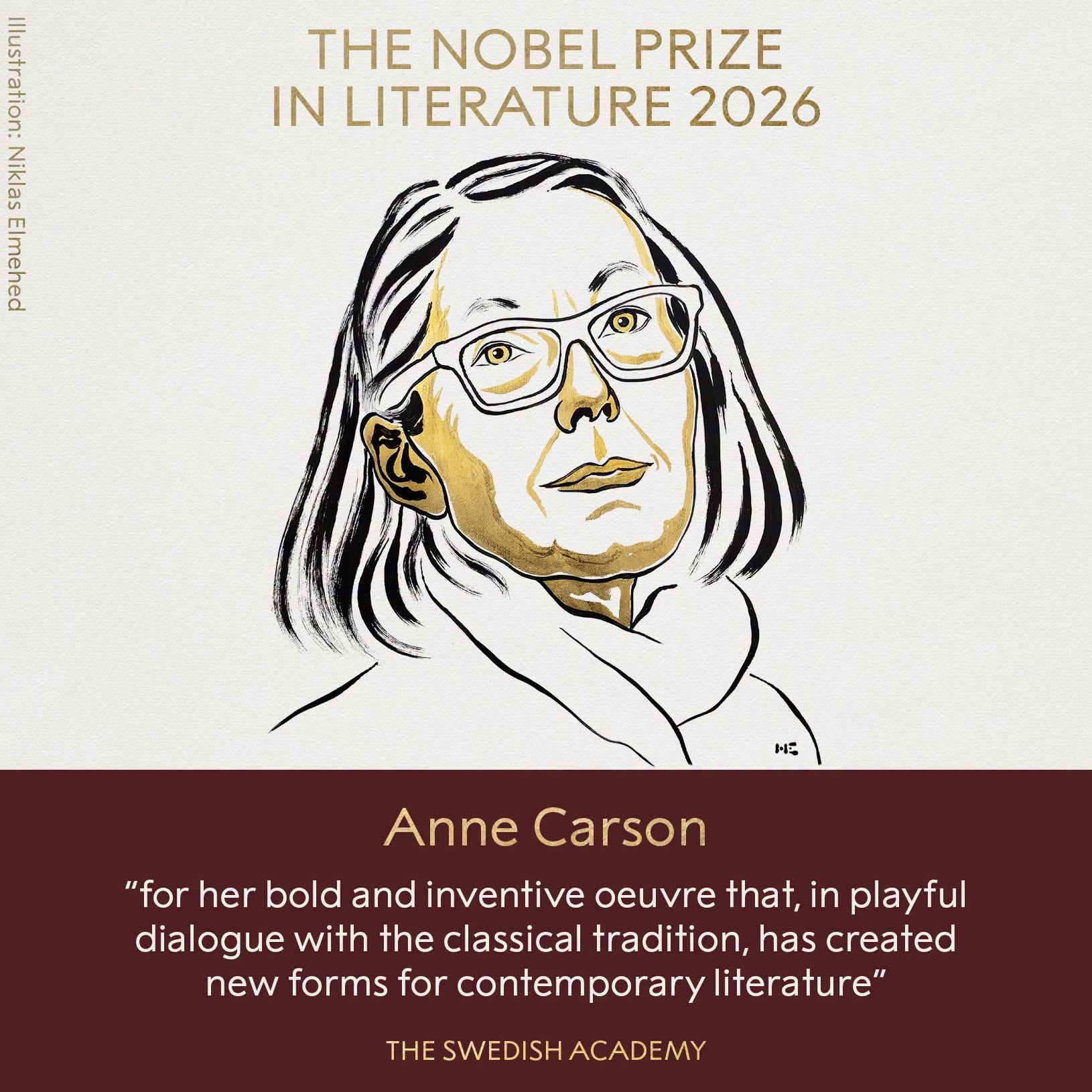 Giải Nobel Văn chương 2026 thuộc về nhà thơ Canada Anne Carson - Ảnh 1.