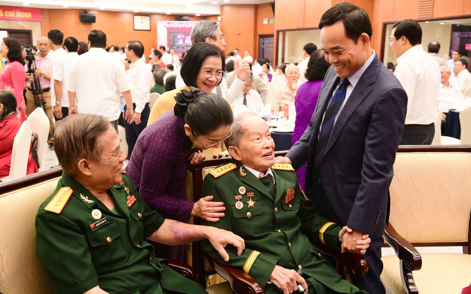 Bí thư Trần Lưu Quang chúc Tết, tri ân nguyên lãnh đạo tại buổi họp mặt TP.HCM