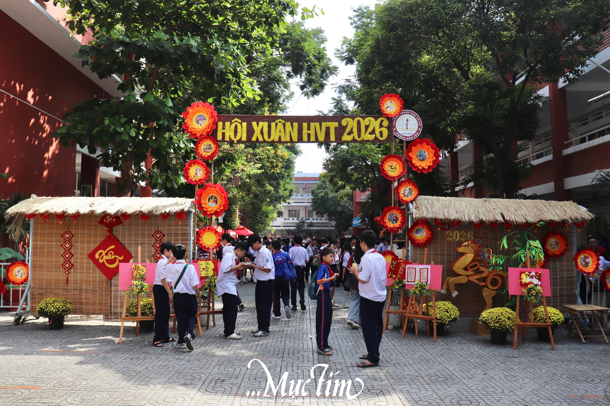 Không gian văn hóa, ẩm thực đặc sắc tại Hội xuân Bính Ngọ 2026 Trường THCS Hoàng Văn Thụ- Ảnh 11.