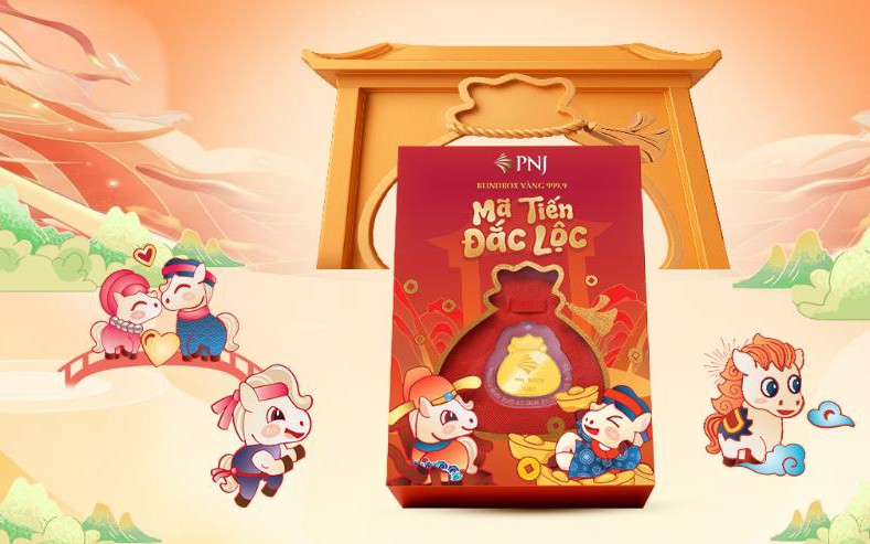 PNJ Gây Sốt Với Blindbox Vàng 99,99% Mã Tiến Đắc Lộc Dịp Thần Tài 2026
