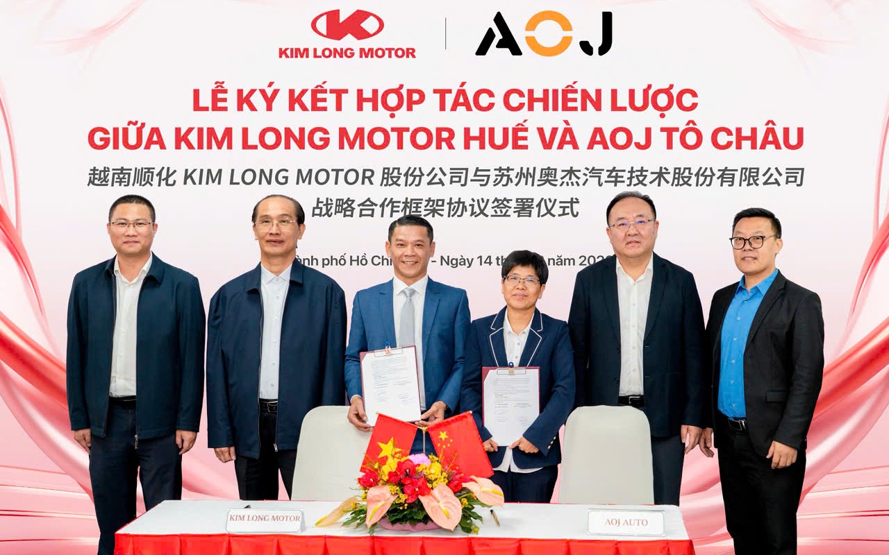 Kim Long Motor và AOJ Tô Châu ký kết hợp tác chiến lược, hướng tới thương hiệu ô tô hàng đầu