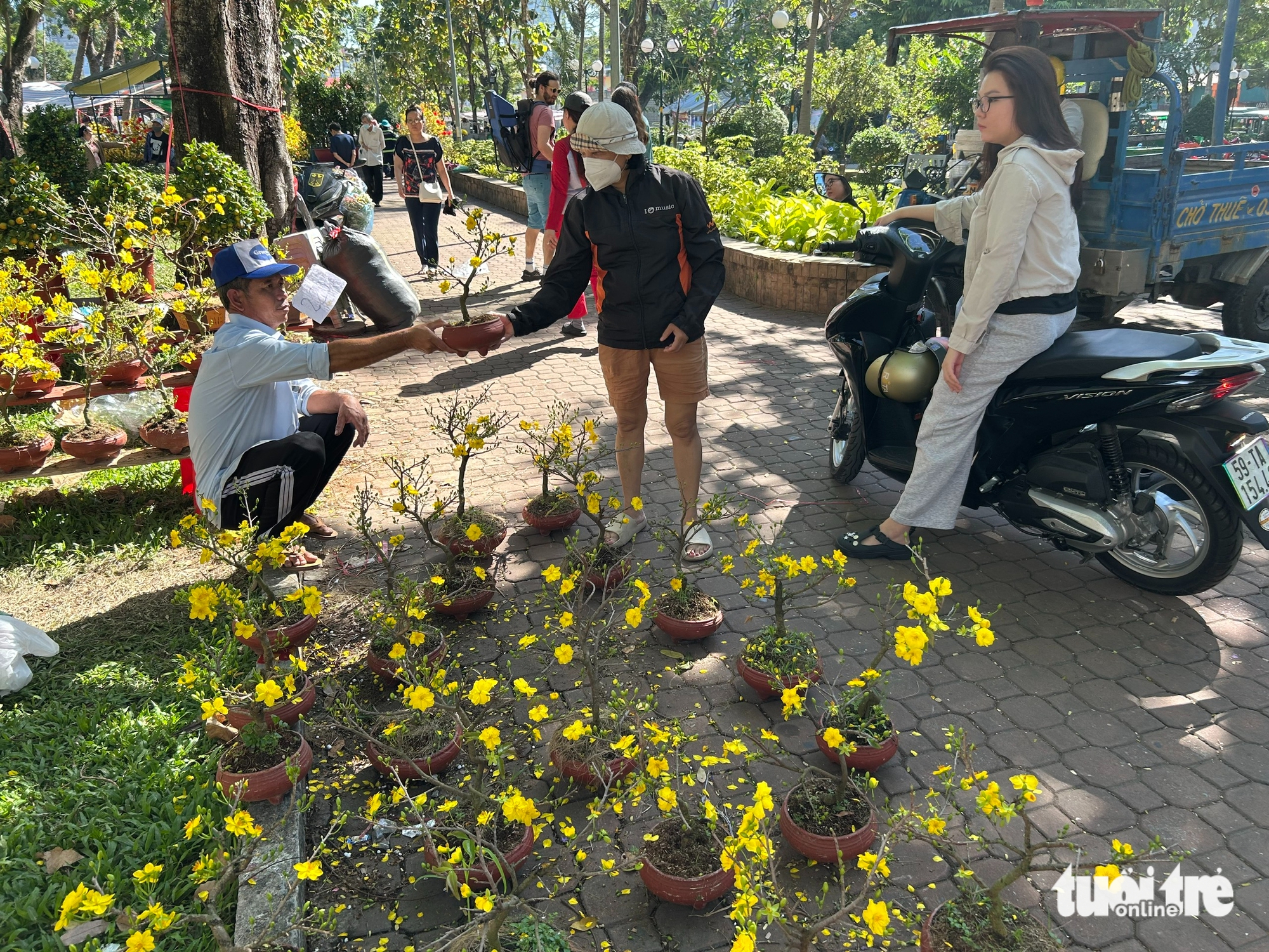 29 Tết rực nắng, hoa Tết TP.HCM đồng loạt hạ giá - Ảnh 9.