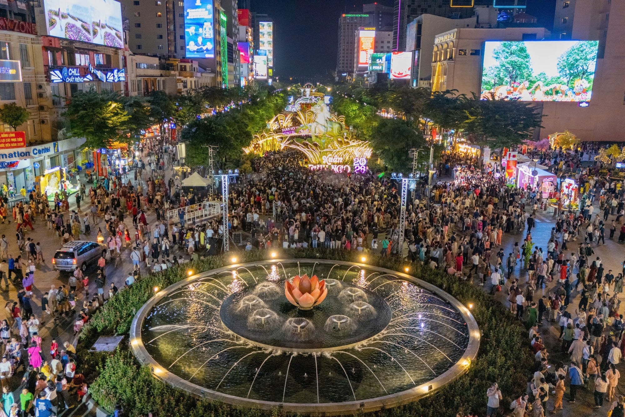 Ho Chi Minh City flower street debuts first night edition at Tet 2026 opening- Ảnh 10.