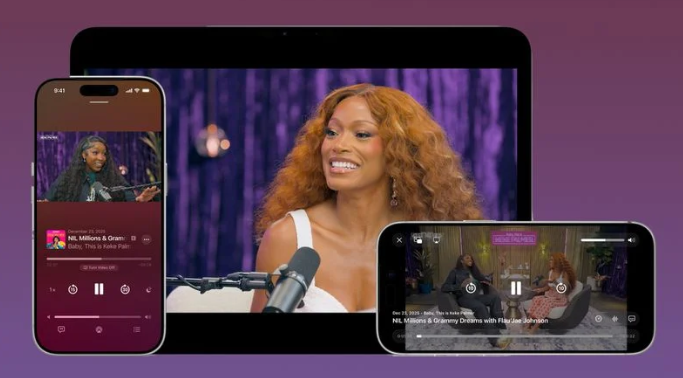 Apple tích hợp podcast video, thách thức Spotify và YouTube - Ảnh 1.