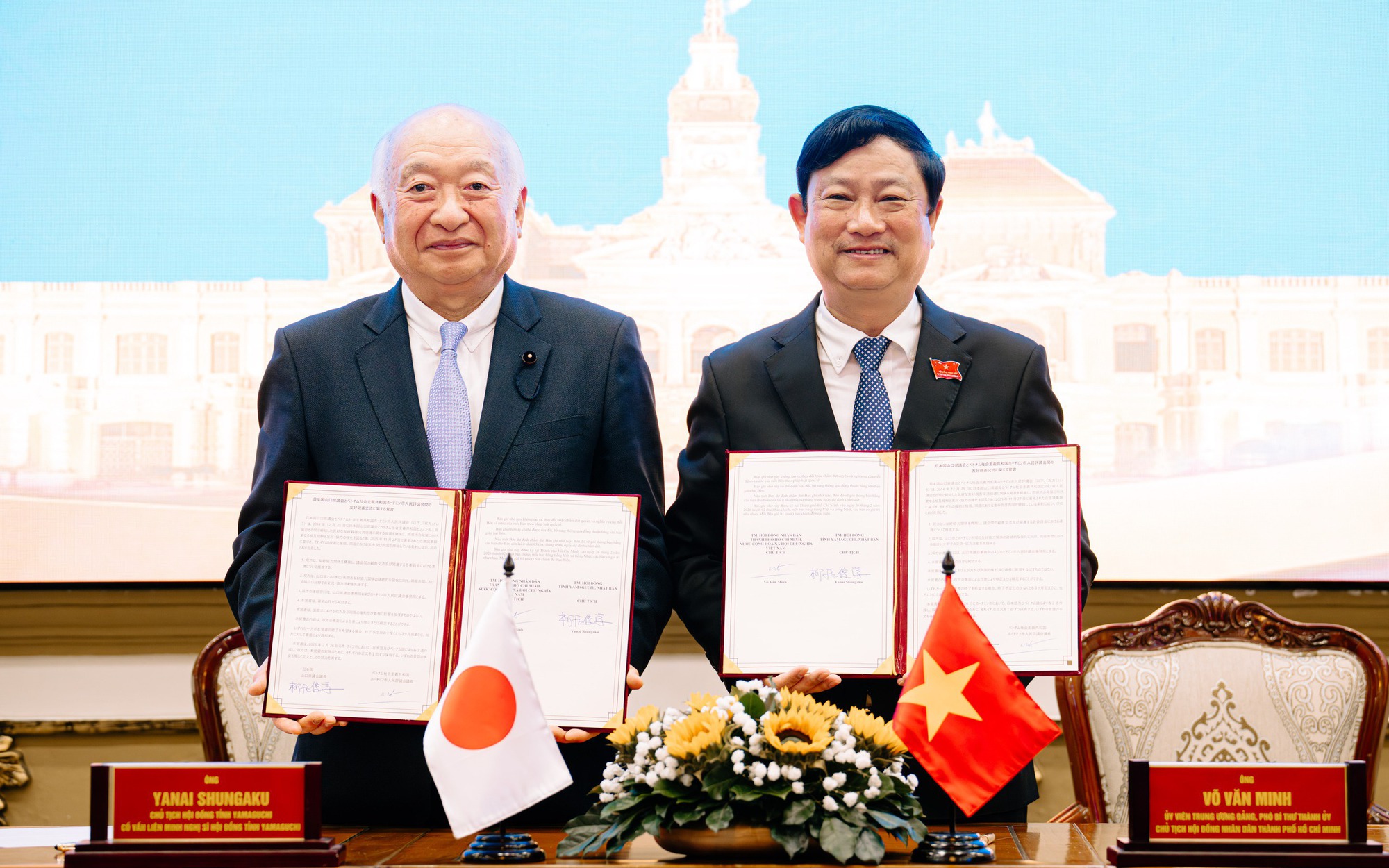 TP.HCM và tỉnh Yamaguchi ký kết Bản ghi nhớ hợp tác hữu nghị, thúc đẩy quan hệ song phương