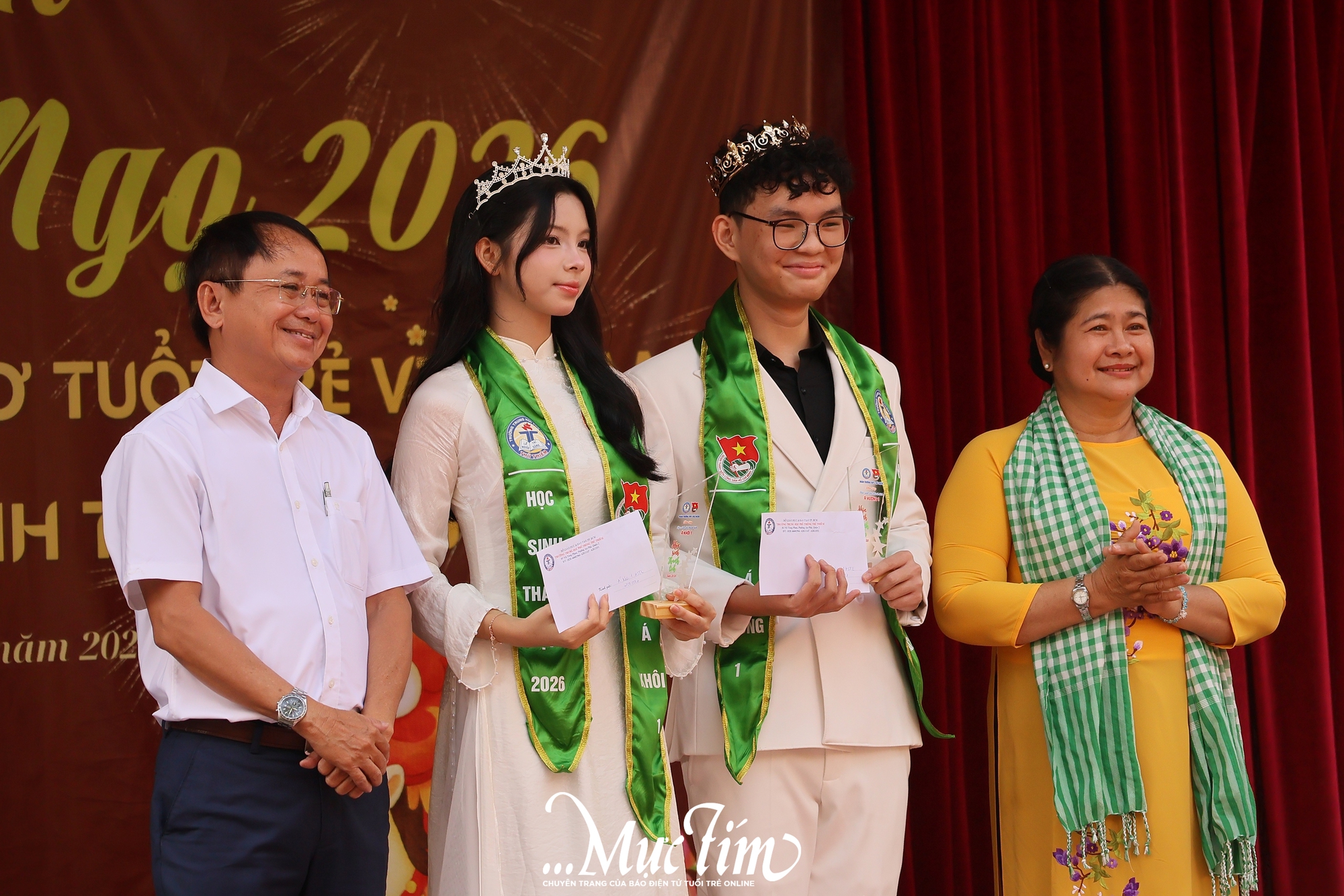 Gặp gỡ nam sinh và nữ sinh thanh lịch tại hội xuân Trường THPT Thủ Thiêm - Ảnh 6.