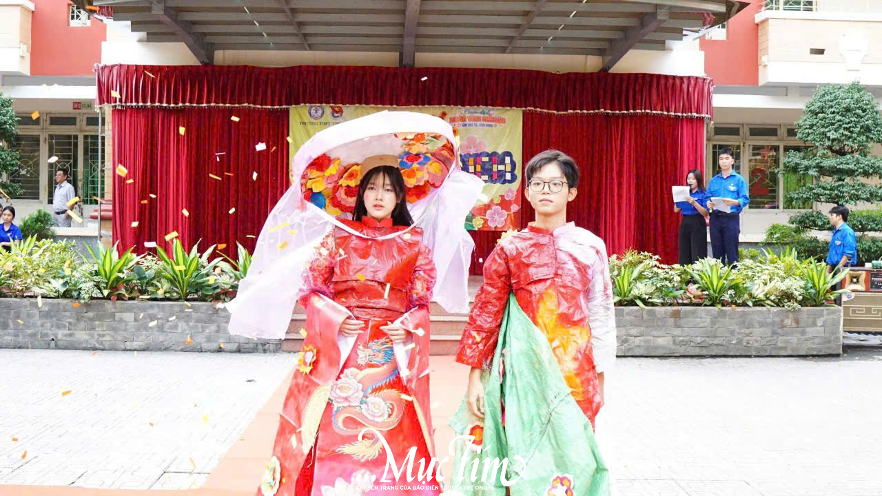 Gặp gỡ nam sinh và nữ sinh thanh lịch tại hội xuân Trường THPT Thủ Thiêm - Ảnh 14.