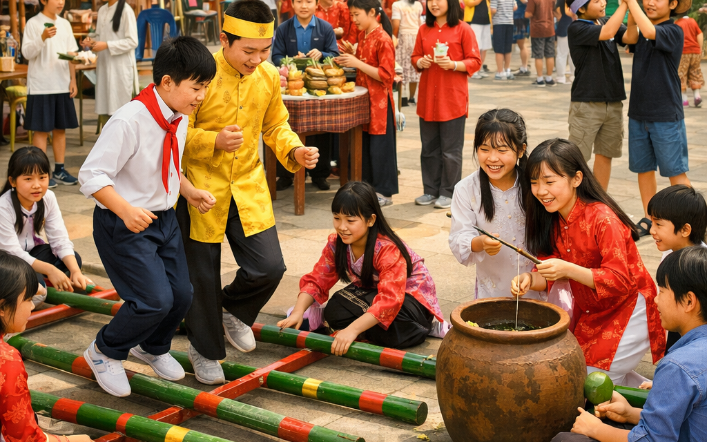Trường Tiểu Học Âu Cơ Tổ Chức Hội Xuân Miễn Phí Sau Phản Ứng Thu Tiền