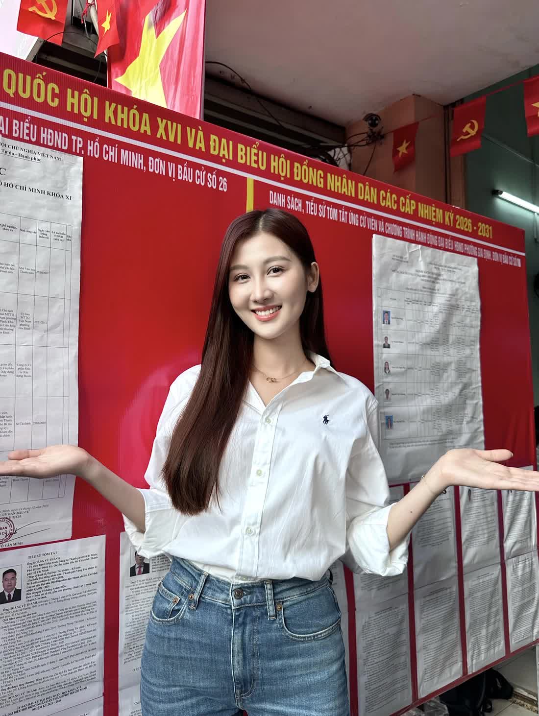 Hoa hậu Bảo Ngọc, Thanh Thủy, nhạc sĩ Nguyễn Văn Chung cùng nhiều nghệ sĩ đi bầu cử- Ảnh 6. Hoa hậu Bảo Ngọc, Thanh Thủy, nhạc sĩ Nguyễn Văn Chung cùng nhiều nghệ sĩ đi bầu cử- Ảnh 6.