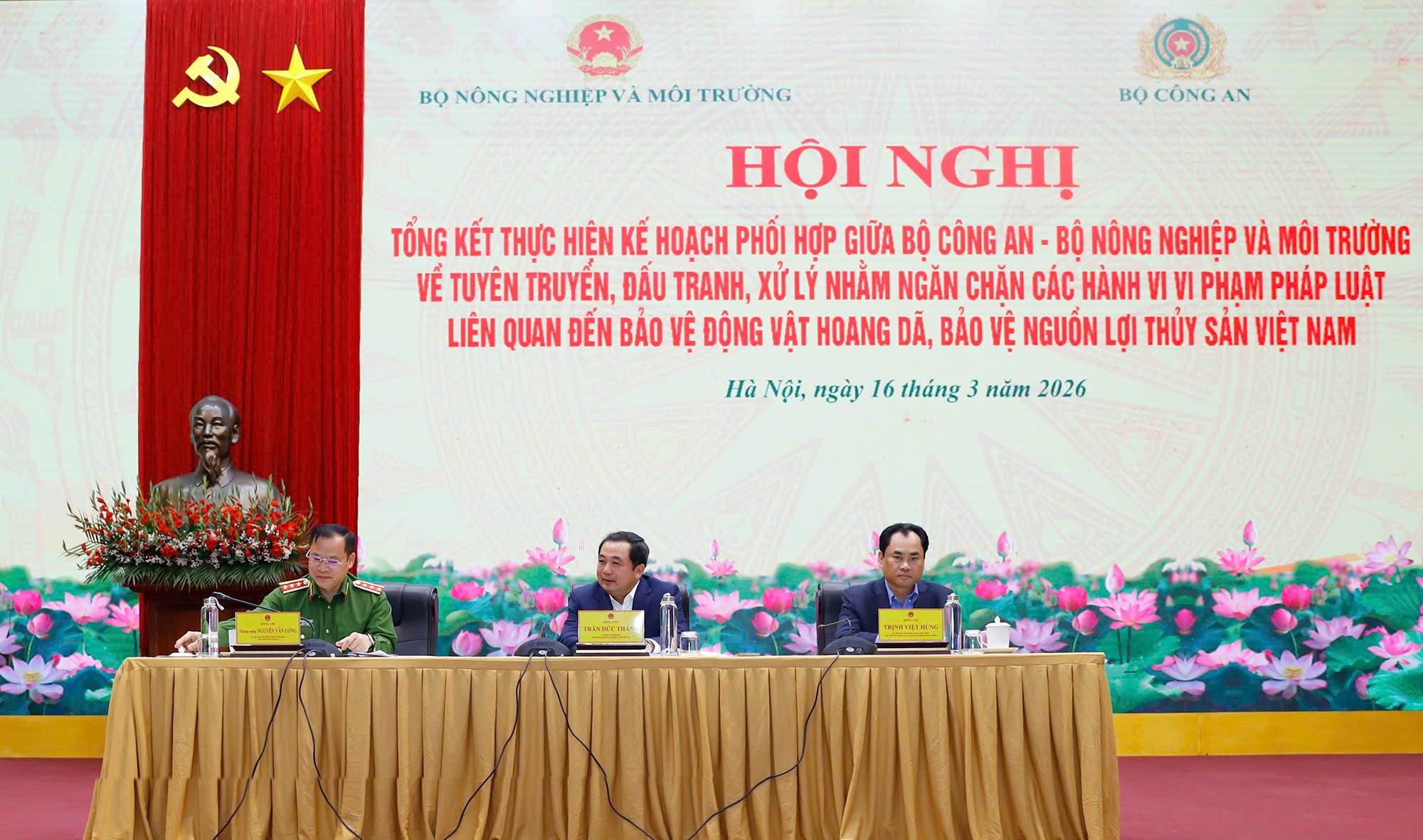 Hội nghị tổng kết kế hoạch 628: Bộ Nông nghiệp và Môi trường cùng Bộ Công an tăng cường bảo vệ động vật hoang dã và nguồn lợi thủy sản