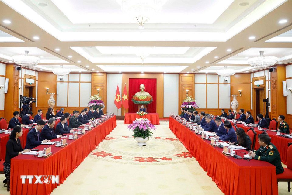 Tổng Bí thư Tô Lâm tiếp Bộ trưởng Ngoại giao, Quốc phòng, Công an Trung Quốc: Đẩy Mạnh Đối Thoại Chiến lược 3+3