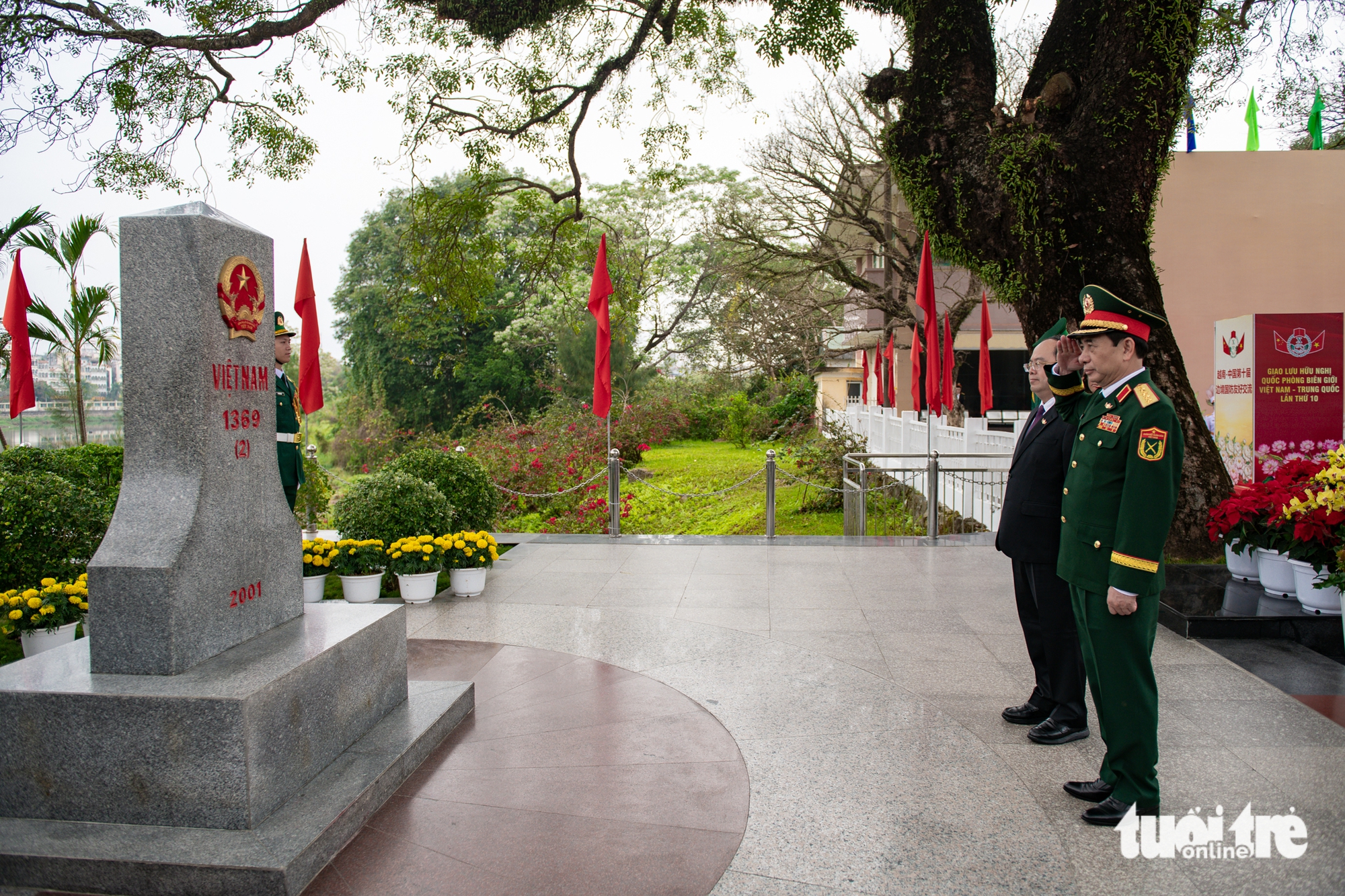 Đại tướng Phan Văn Giang chủ trì lễ đón Bộ trưởng Bộ Quốc phòng Trung Quốc Đổng Quân - Ảnh 4.