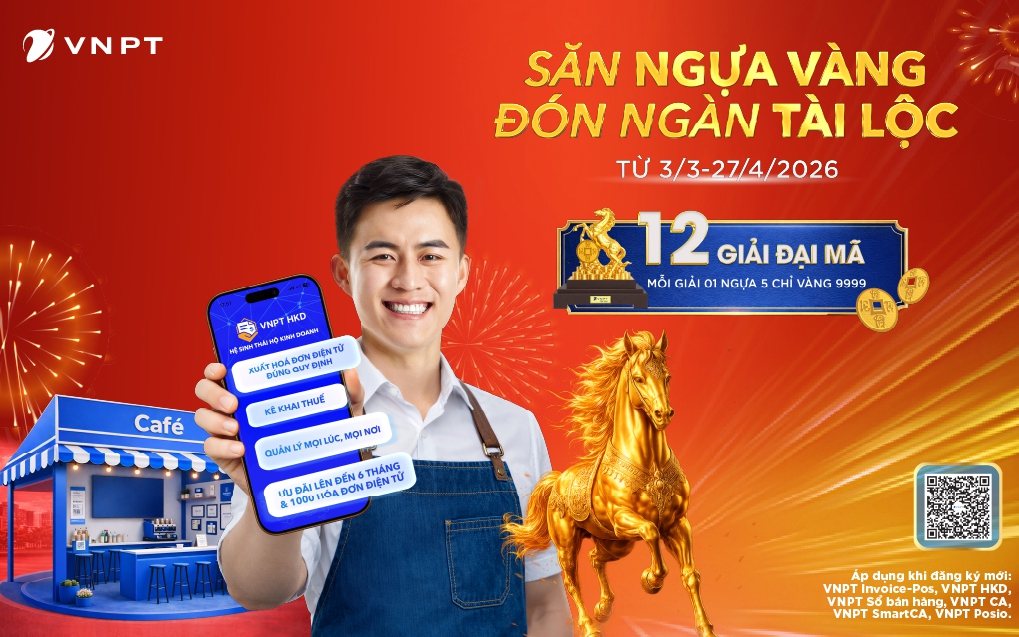 VNPT triển khai chương trình 'Săn ngựa vàng' hỗ trợ hộ kinh doanh chuyển đổi số