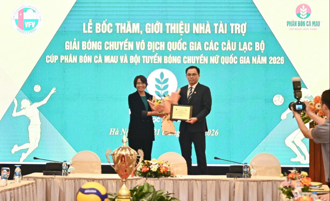 Phân bón Cà Mau tài trợ Giải Bóng chuyền vô địch quốc gia - Ảnh 1.