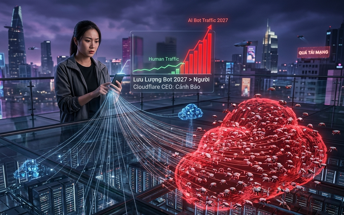 Dự báo Internet 2027: AI chiếm đa số, con người dần rút lui - Ảnh 1.