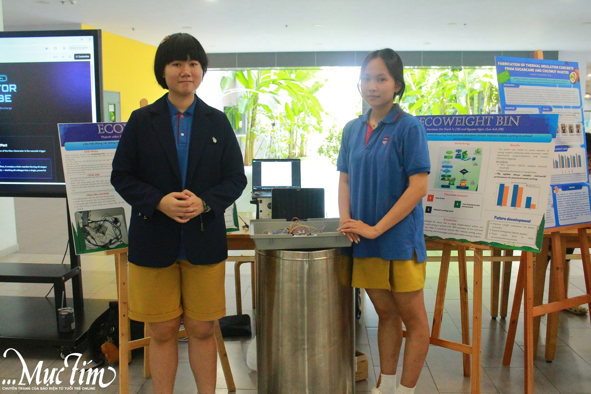 Học trò Trường Quốc tế Việt Nam - Phần Lan biến bã mía, xơ dừa thành bê tông cách nhiệt- Ảnh 4.