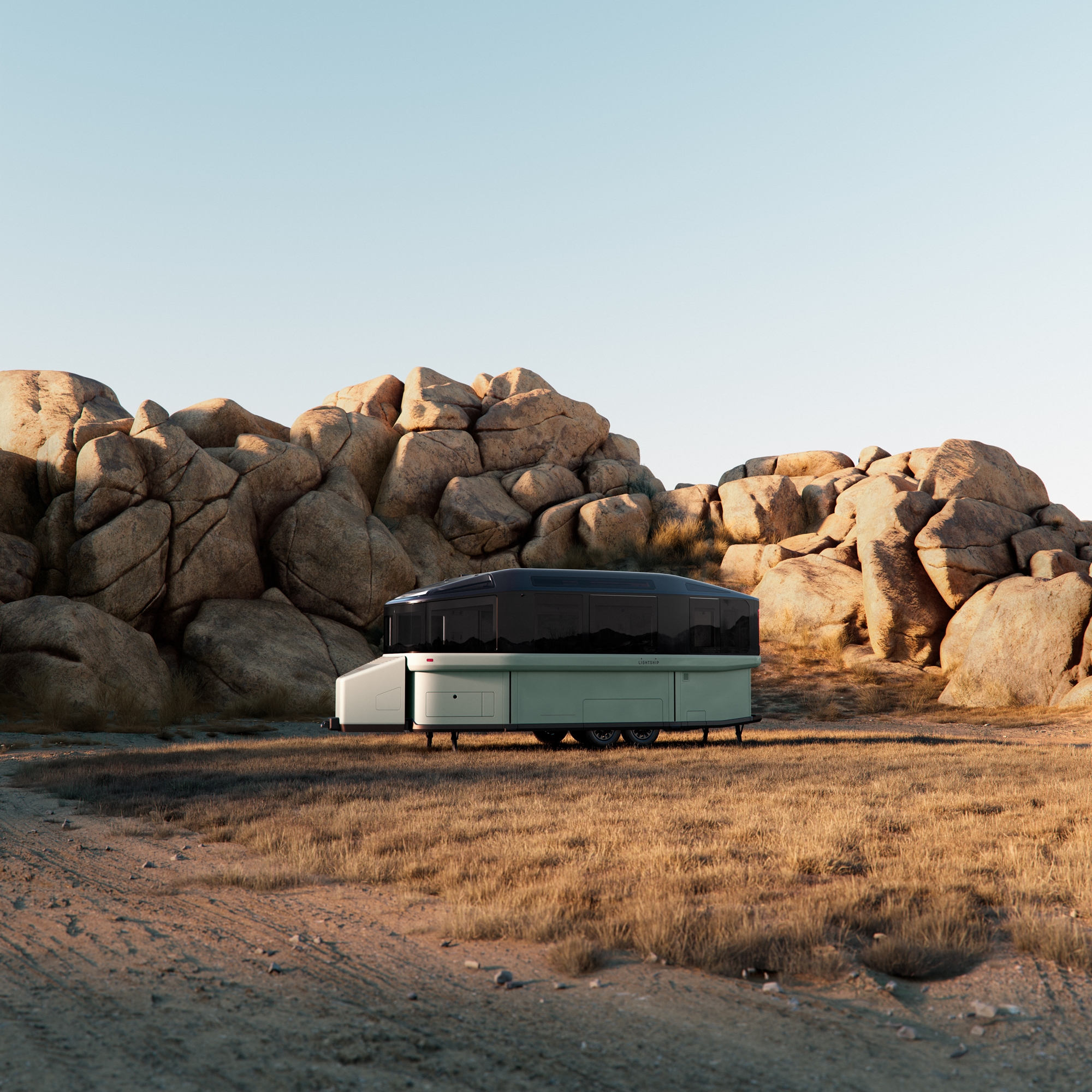 Mẫu Nhà Di Động Lightship AE.1: Tự Hỗ Trợ Vận Hành và Tiện Nghi