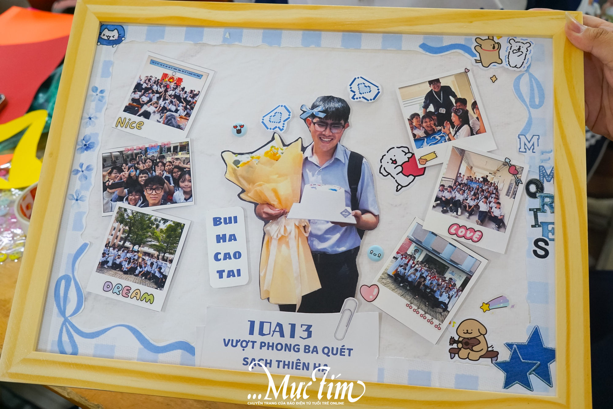 Học sinh Trường THPT Hồ Thị Bi 'gói' thanh xuân trong khung hình tập thể- Ảnh 3.