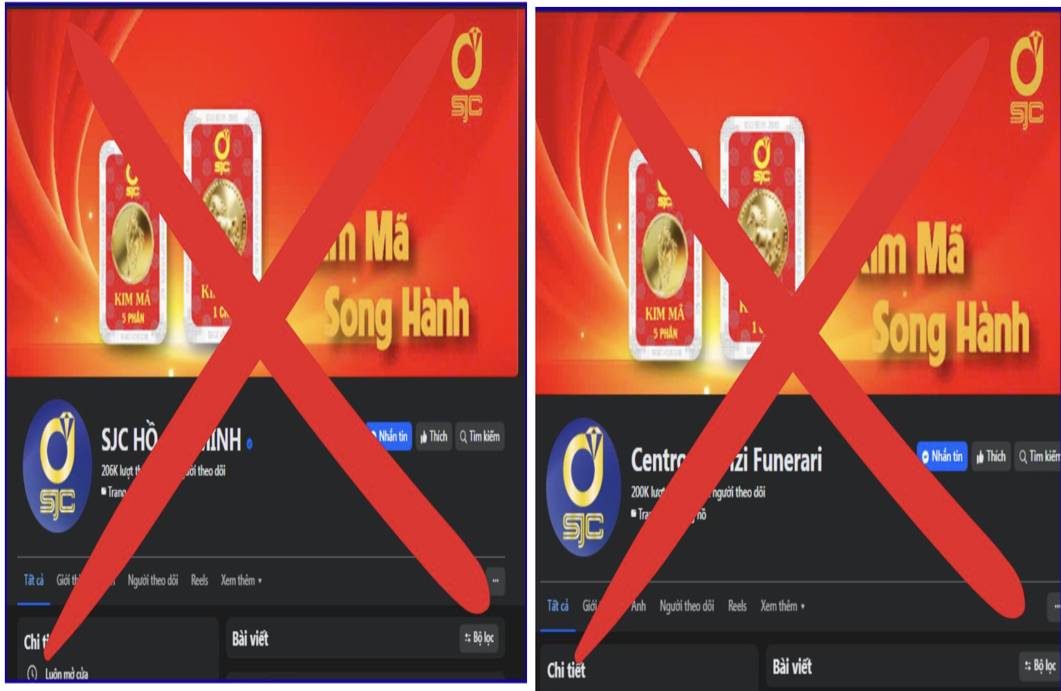 SJC cảnh báo fanpage giả mạo lừa khách mua vàng - Ảnh 2.