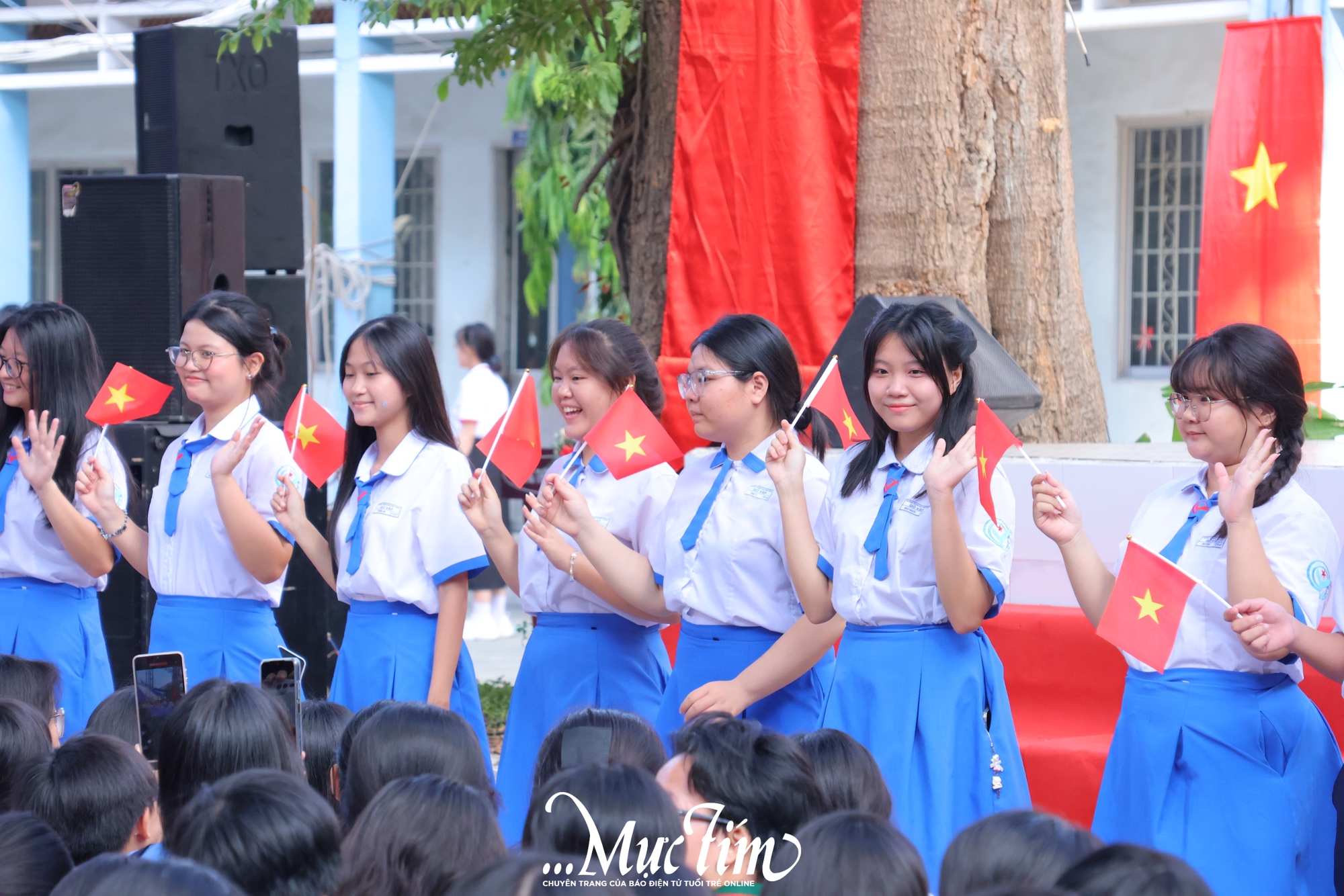 Tự tin vào lớp 10: Đội hình diễu hành Trường THPT Hàn Thuyên, Gò Vấp, Nguyễn Thái Bình, Trường Trung học Thực hành Sài Gòn- Ảnh 2.