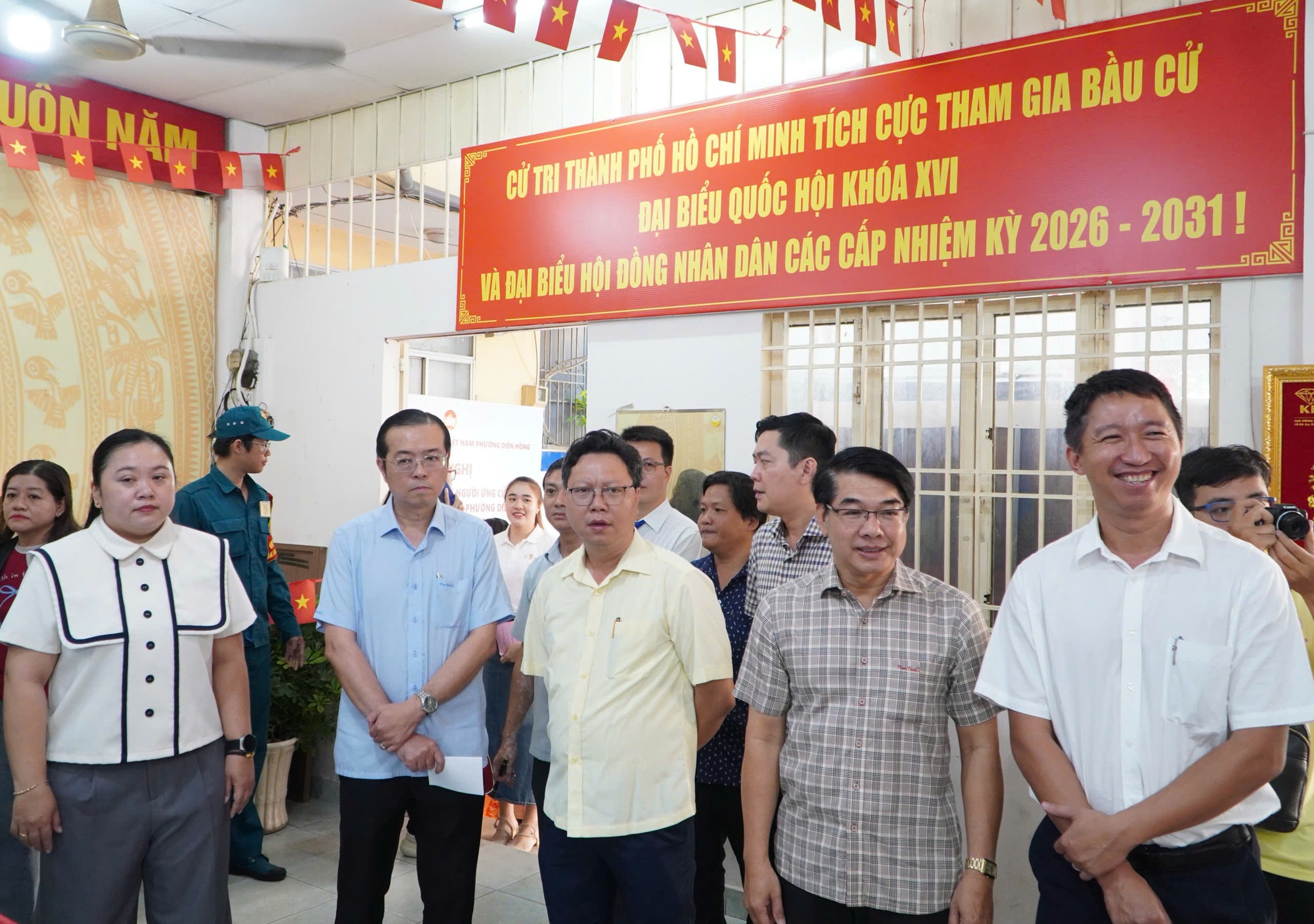 Phường Diên Hồng, TP.HCM vận hành thử nghiệm bầu cử 'giống như thật' - Ảnh 3.