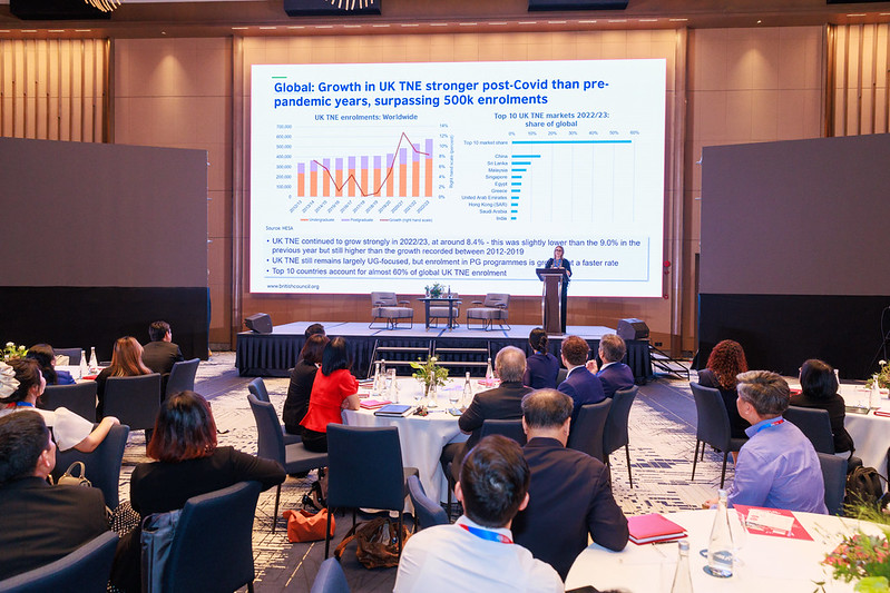 British transnational education is experiencing annual growth of 20% in Vietnam.