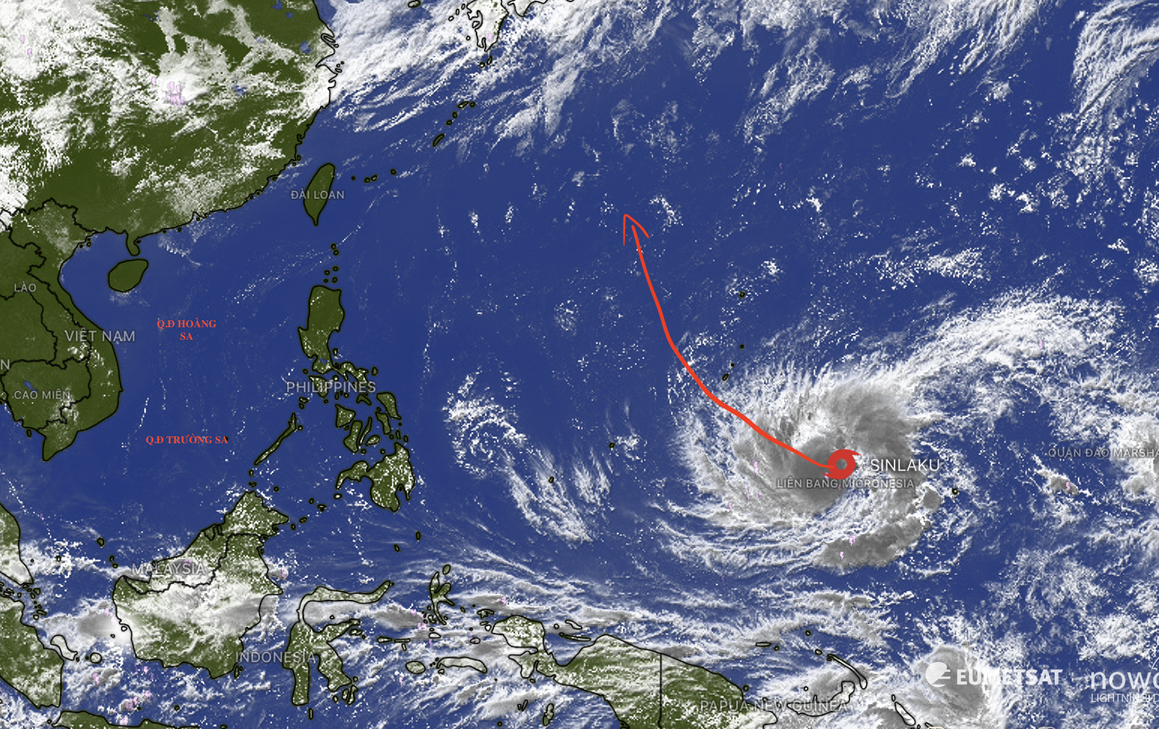 Bão Sinlaku: Dự báo và ảnh hưởng đến khu vực Biển Đông