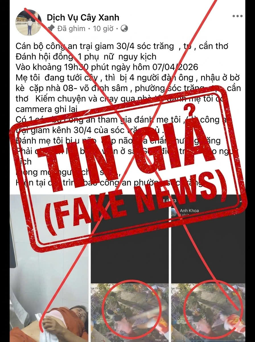 Cảnh báo thông tin chưa được kiểm chứng về vụ đánh hội đồng phụ nữ ở Cần Thơ