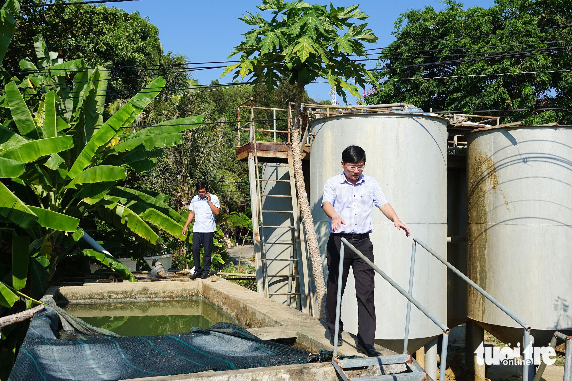 Khô hạn ‘bủa vây’, dân trên đảo Hải Tặc tất bật trữ nước ngọt - Ảnh 3.