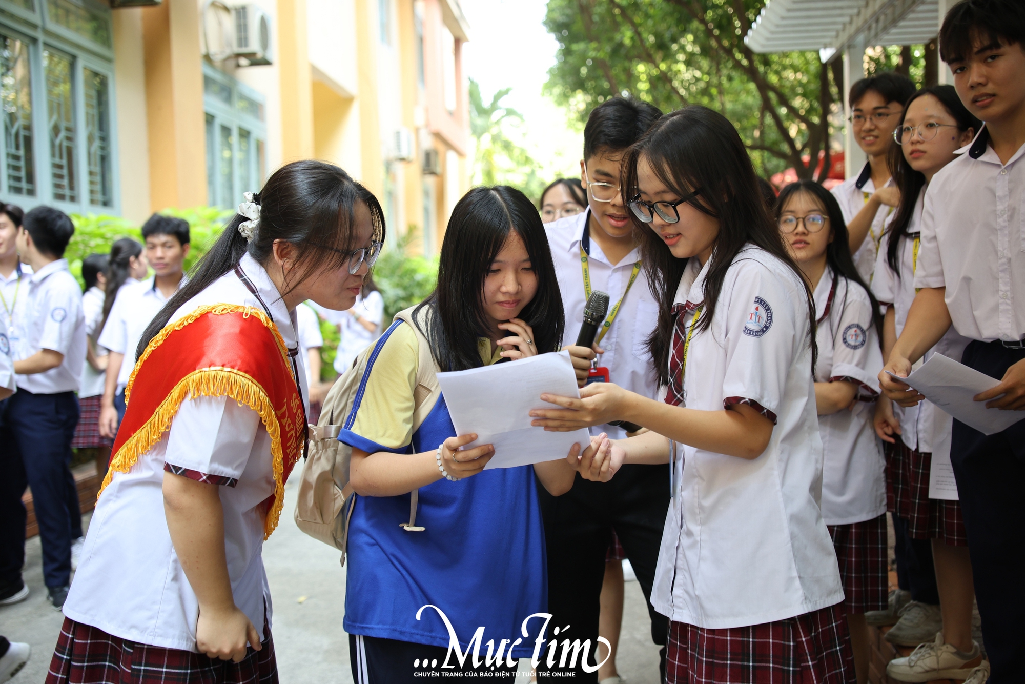 Hơn 400 học sinh lớp 9 trải nghiệm một ngày làm học sinh Trường THPT Tây Thạnh- Ảnh 6.