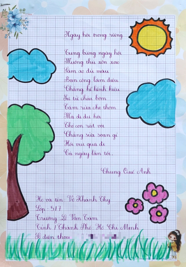 Chữ đẹp Nhi Đồng số 14: 30 bài dự thi xuất sắc- Ảnh 13. Chữ đẹp Nhi Đồng số 14: 30 bài dự thi xuất sắc- Ảnh 13.