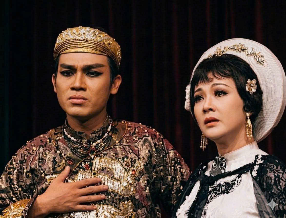 Phát sóng bản màu vở cải lương Tiếng trống Mê Linh - Ảnh 1. Tiếng trống Mê Linh - Ảnh 1.