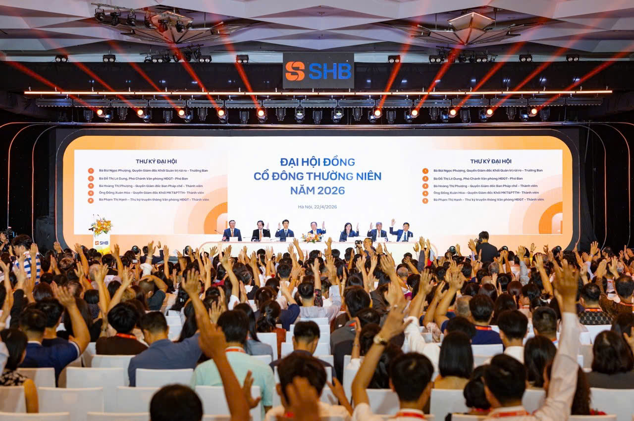 Đại hội SHB thu hút gần 3.000 cổ đông, đặt mục tiêu lãi tăng tới 28% - Ảnh 1.